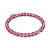 Lune de sang | Argent | Bracelet de perles de verre galaxie